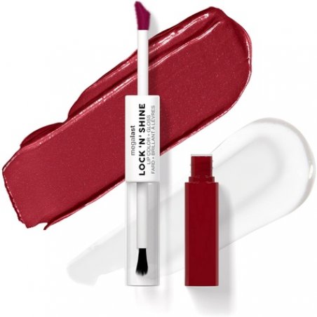 Wet 'n' Wild Megalast Lock n' Shine Dual-Ended Lip Color and Clear Gloss with Vitamin E and Jojoba Oil Enriched Formula