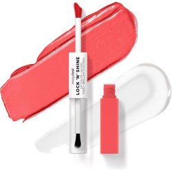 Wet 'n' Wild Megalast Lock n' Shine Dual-Ended Lip Color and Clear Gloss with Vitamin E and Jojoba Oil Enriched Formula