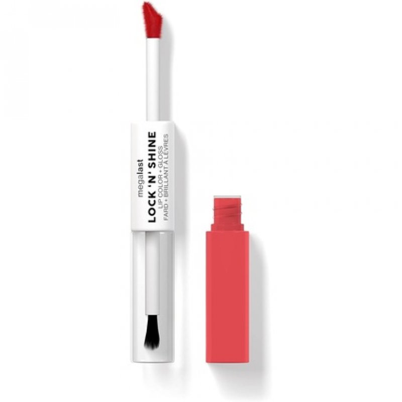 Wet 'n' Wild Megalast Lock n' Shine Dual-Ended Lip Color and Clear Gloss with Vitamin E and Jojoba Oil Enriched Formula