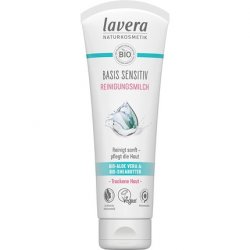 lavera basis sensitiv Cleansing Milk with Organic Aloe Vera and Shea Butter for Dry and Sensitive Skin 2x125ml