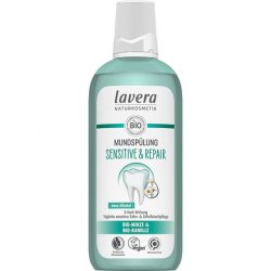 Lavera Sensitive & Repair Mouthwash with Fluoride and Organic Mint & Chamomile 400ml
