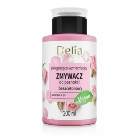 Delia Cosmetics Vege Nail Polish Remover Acetone-Free Strengthening and Care 200ml