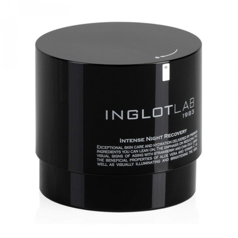 Inglot Lab Intense Night Recovery Face Cream 50ml 1.7 US FL OZ - Skin Care with Strawberry Seed and Shia Seed Oils