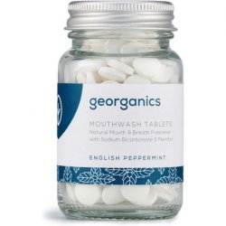 Georganics Mouthwash Tablets English Peppermint 180 Tablets