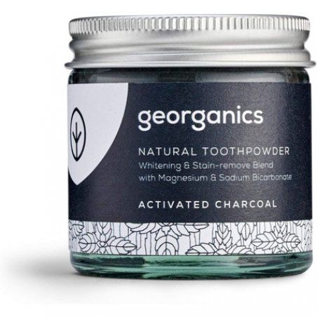 Georganics Natural Activated Charcoal Whitening Toothpaste Powder 60ml
