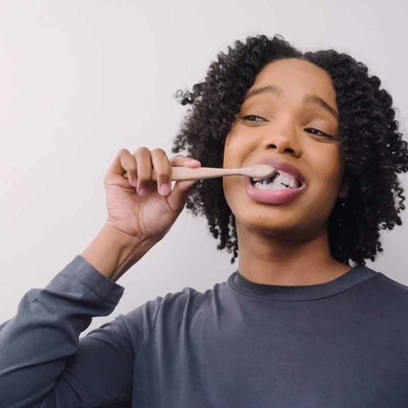 Georganics Beech Toothbrush Eco-Friendly Compostable Handle with BPA-Free Bristles Adult Soft