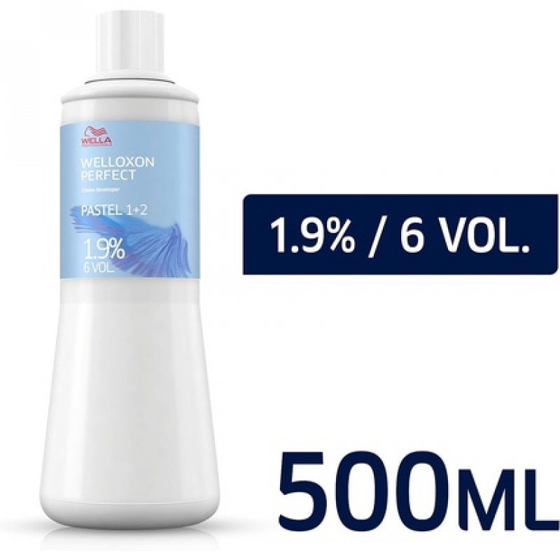 Wella Welloxon Perfect Pastel 1 2 1.9% 6 Vol Cream Peroxide 500ml