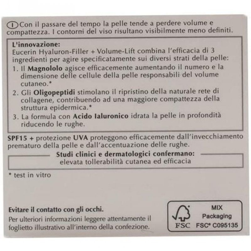 Eucerin Hyaluron Filler Volume Lift Day Cream for Dry Skin 50ml