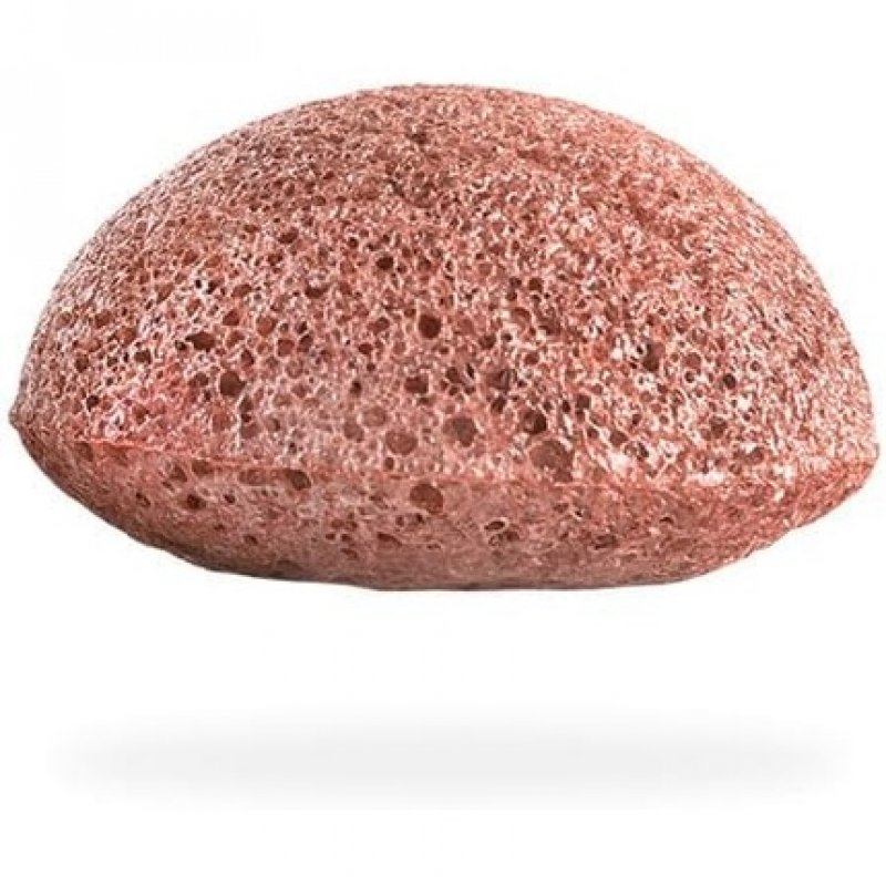 The Konjac Sponge Co Mini Pore Refiner Rainforest Monkey with French Red Clay to Cleanse and Exfoliate