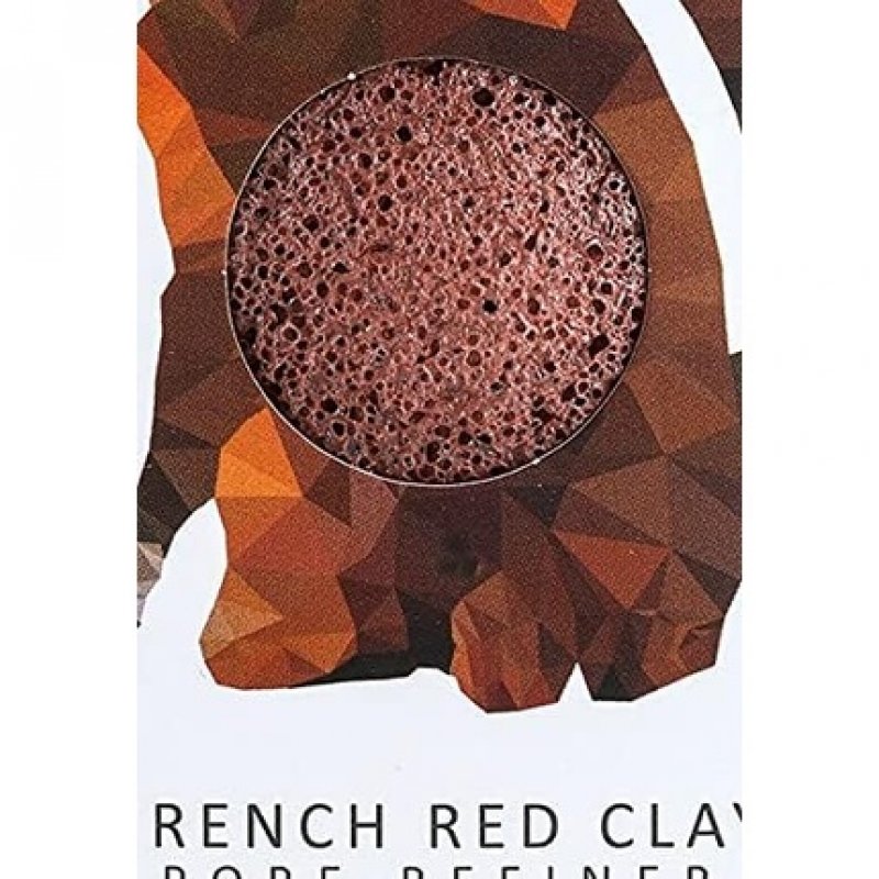 The Konjac Sponge Co Mini Pore Refiner Rainforest Monkey with French Red Clay to Cleanse and Exfoliate