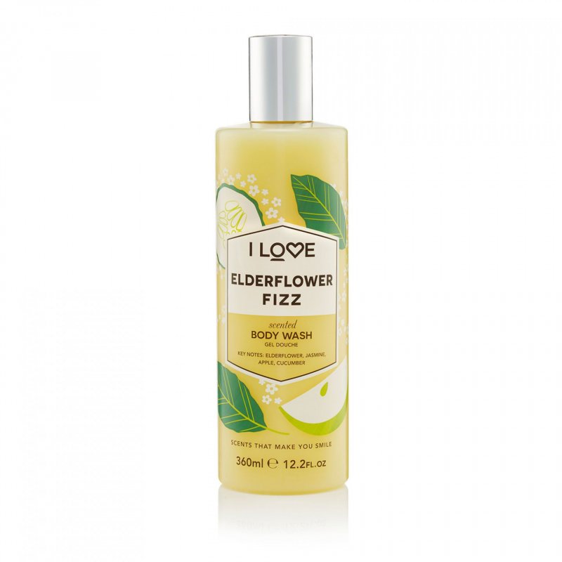 I LOVE Elderflower Fizz 360 ml Shower gel Body Elderflower, Apple, Cucumber, Jasmine
