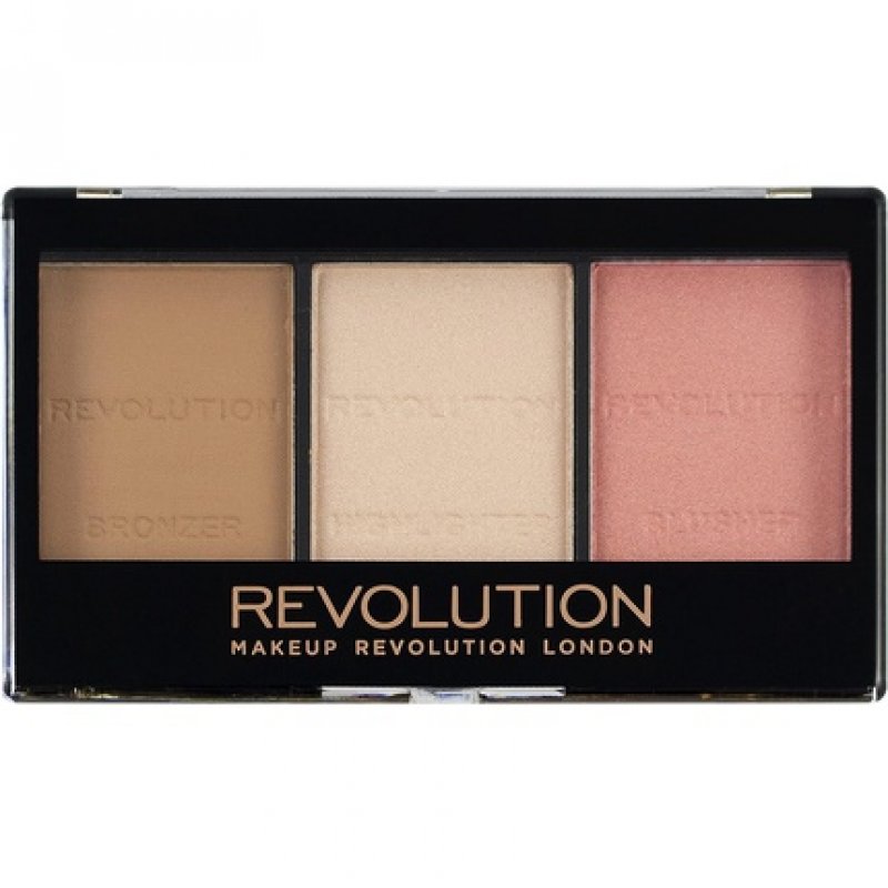 Makeup Revolution Ultra Sculpt and Contour Kit Fair C01 Bronzer Highlighter 11g