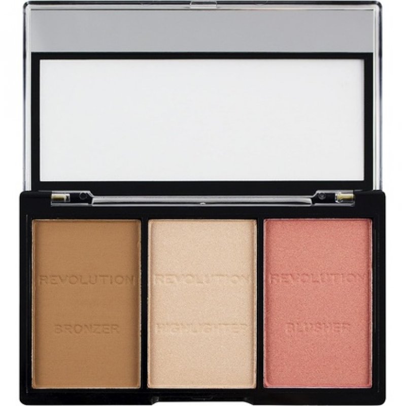 Makeup Revolution Ultra Sculpt and Contour Kit Fair C01 Bronzer Highlighter 11g