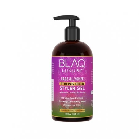 Blaq Luxury Sage & Lychee Strong Hold Styler Gel 12oz