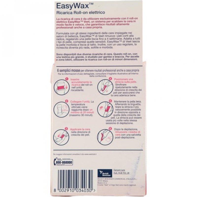 Veet Reload Roll-on Legs And Arms Dry Skin Womens Waxing