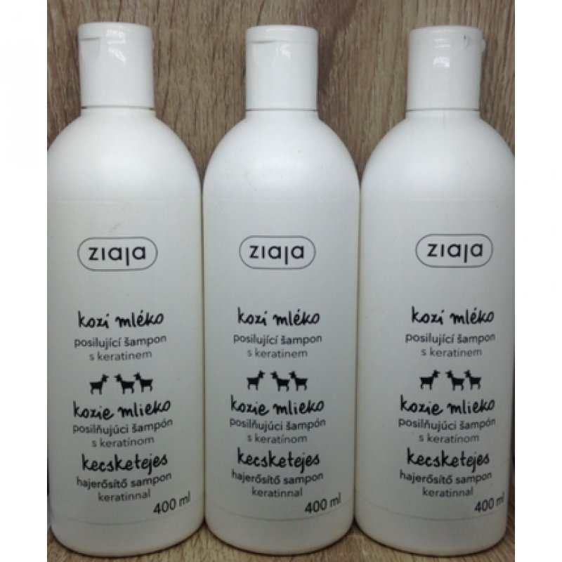 ZIAJA Goat Milk and Keratin Shampoo 400ml