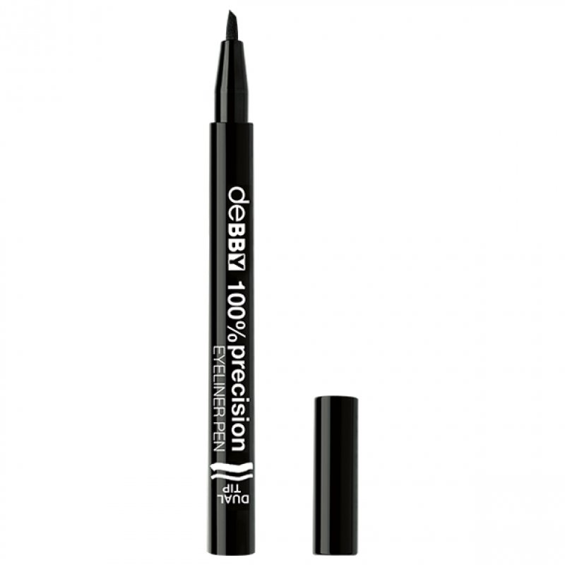 DEBBY 100% Precision Dual Pen Eyeliner 01 Black Eye Makeup and Cosmetics
