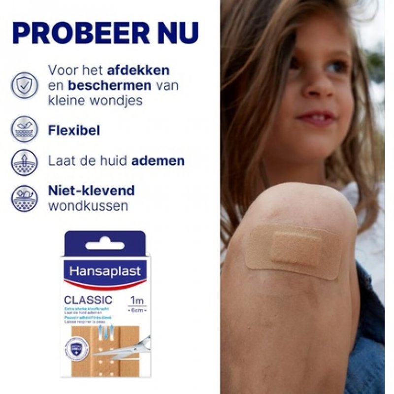 Hansaplast Classic Flexible Bandage 1m x 6cm