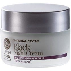 Siberica Professional_Fresh Spa Black Night Cream Czarny Krem Odm³Adzajacy Na