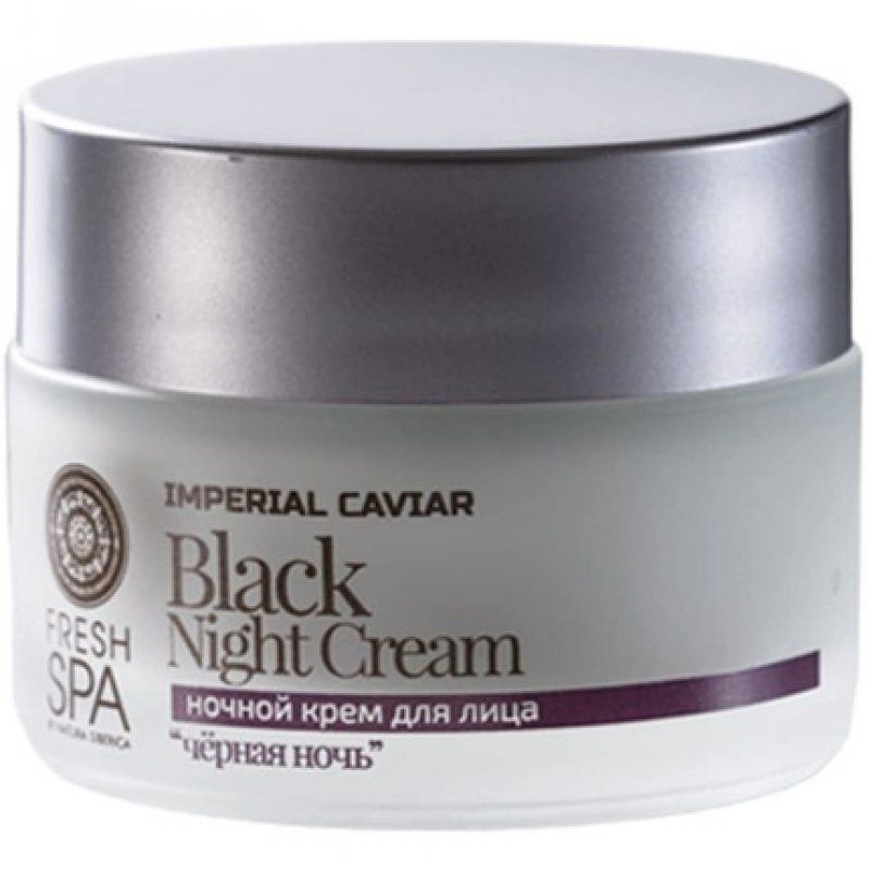 Siberica Professional_Fresh Spa Black Night Cream Czarny Krem Odm³Adzajacy Na