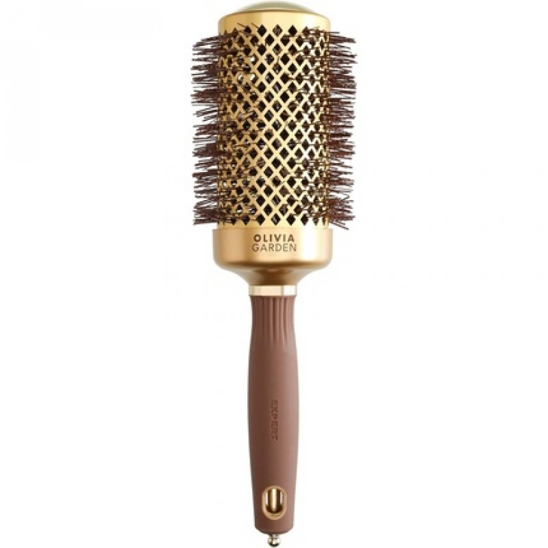 Olivia Garden Expert Blowout Shine Gold & Brown Hairbrush 55mm