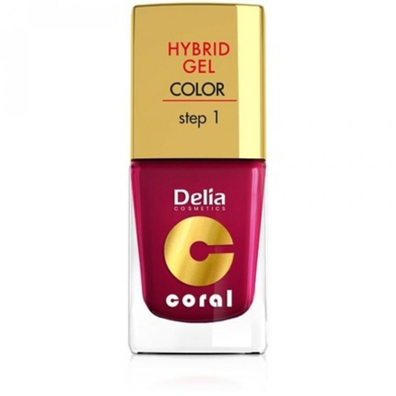 Delia Cosmetics Coral Hybrid Gel Nail Polish No. 06 Cherry 11ml