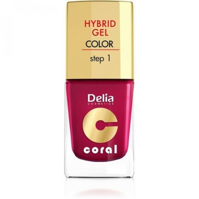 Delia Cosmetics Coral Hybrid Gel Nail Polish No. 06 Cherry 11ml