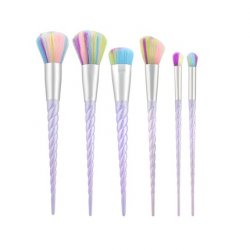 T4B MIMO 8 Piece Professional Makeup Brush Set for Foundation, Contouring, Blush, Bronzer, Powder, Eyeshadow - Unicorn