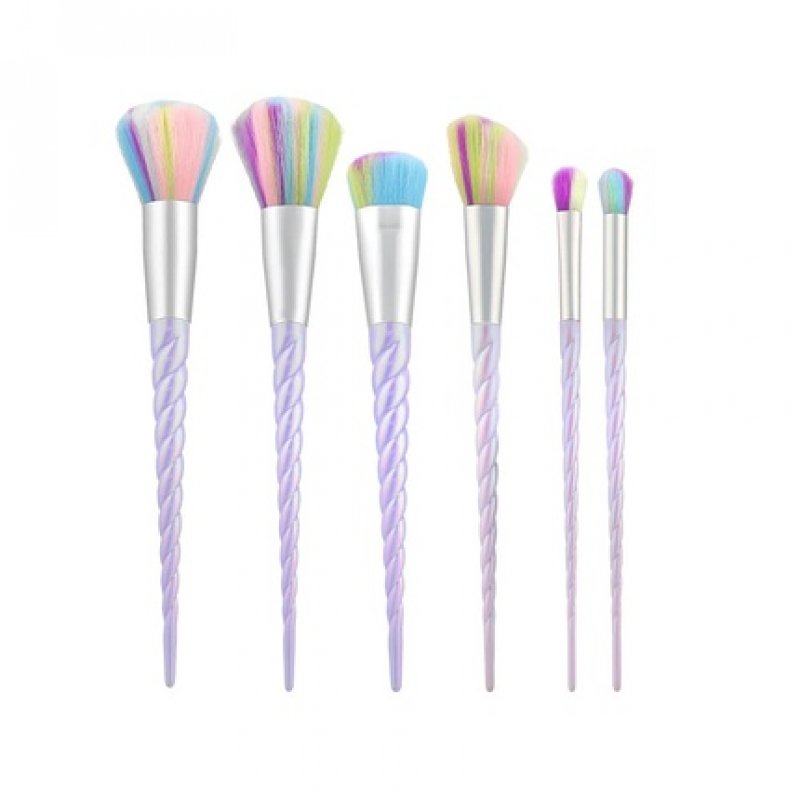 T4B MIMO 8 Piece Professional Makeup Brush Set for Foundation, Contouring, Blush, Bronzer, Powder, Eyeshadow - Unicorn