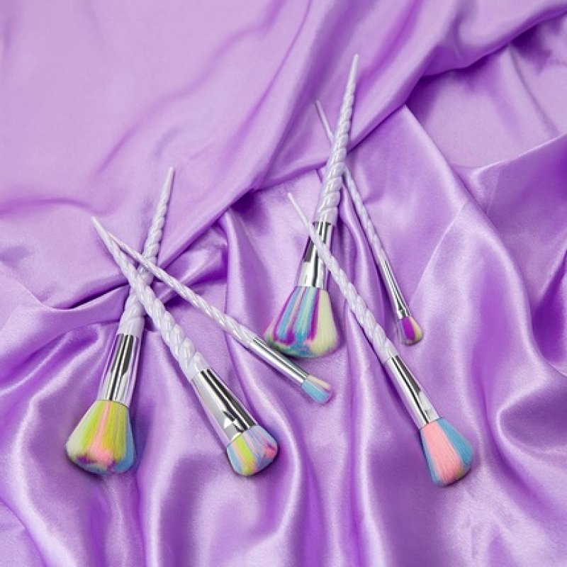 T4B MIMO 8 Piece Professional Makeup Brush Set for Foundation, Contouring, Blush, Bronzer, Powder, Eyeshadow - Unicorn