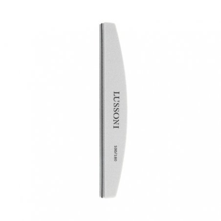 T4B LUSSONI Half Moon Professional Nail File 100/180 Grit - Pack of 25