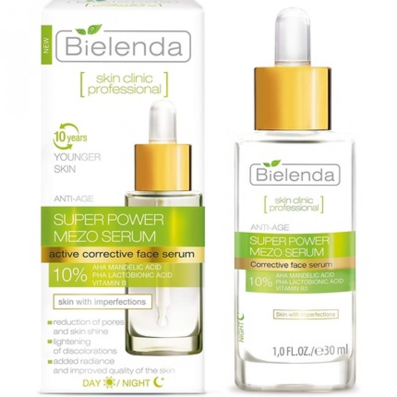 Bielenda Skin Clinic Professional Actively Correcting Anti-Age Face Serum 1oz