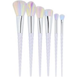 T4B MIMO Unicorn Makeup Brush Set 6-Piece Pastel Color