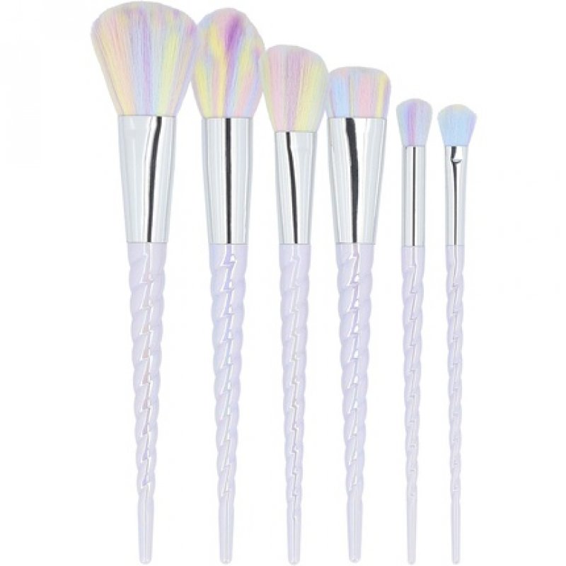 T4B MIMO Unicorn Makeup Brush Set 6-Piece Pastel Color