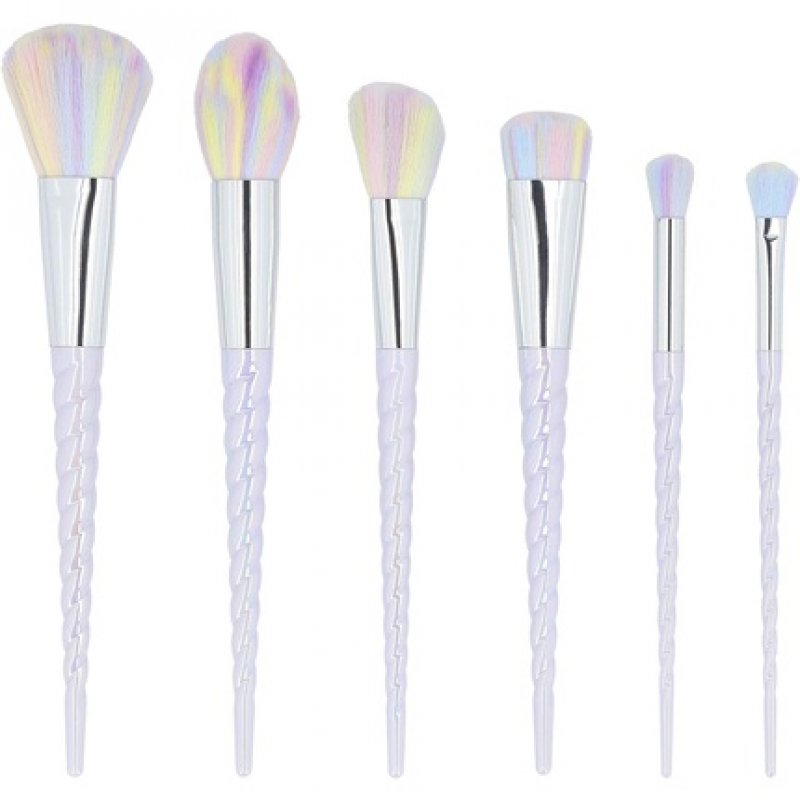 T4B MIMO Unicorn Makeup Brush Set 6-Piece Pastel Color