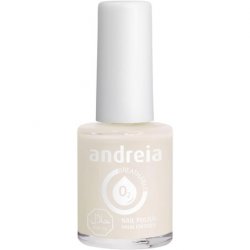 Andreia Halal Breathable Nail Polish Water Permeable Vegan and Cruelty-Free Colour B22 Milky White 10.5ml