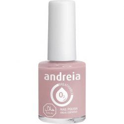 Andreia Halal Breathable Nail Polish Glossy Vegan and Cruelty-Free Colour B25 Pinkish Nude 10.5ml