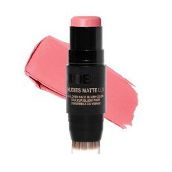 Nudestix Nudies Matte Lux Cream Blush 3-in-1 All Over Face Colour For Cheeks Eyes and Lips with Blending Blush Rosy