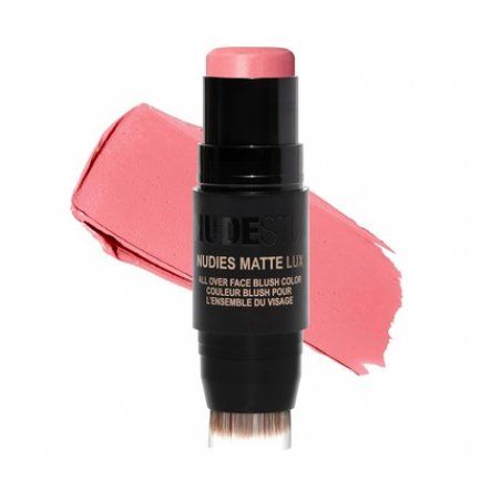 Nudestix Nudies Matte Lux Cream Blush 3-in-1 All Over Face Colour For Cheeks Eyes and Lips with Blending Blush Rosy