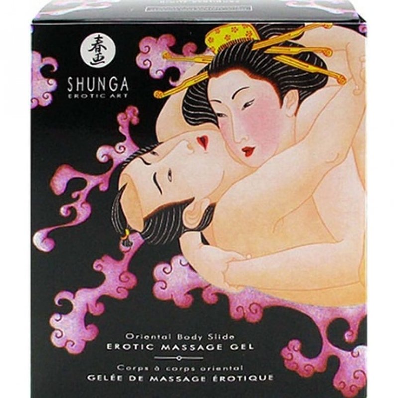 SHUNGA Oriental Body-to-Body Massage Strawberry Champagne 250ml - Pack of 2