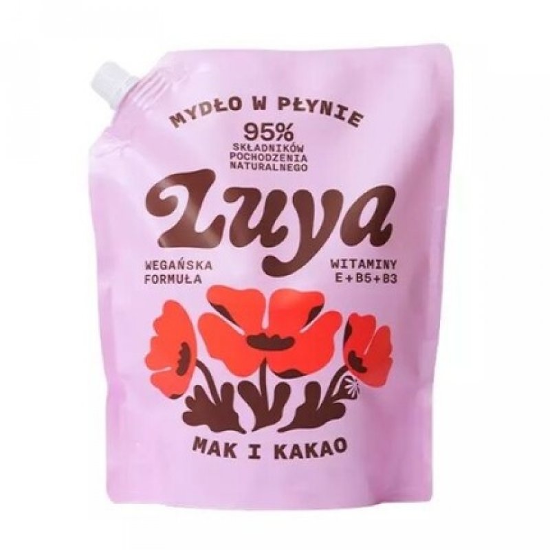 LUYA Liquid Hand Soap with Poppy and Cocoa Refill 800ml