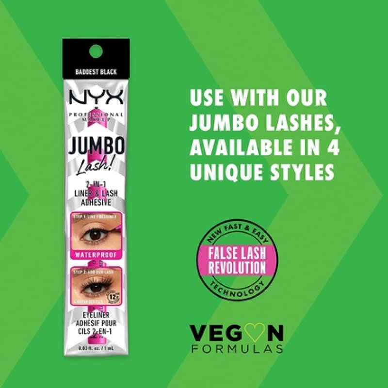 Jumbo Lash Waterproof false eyelash liner & adhesive