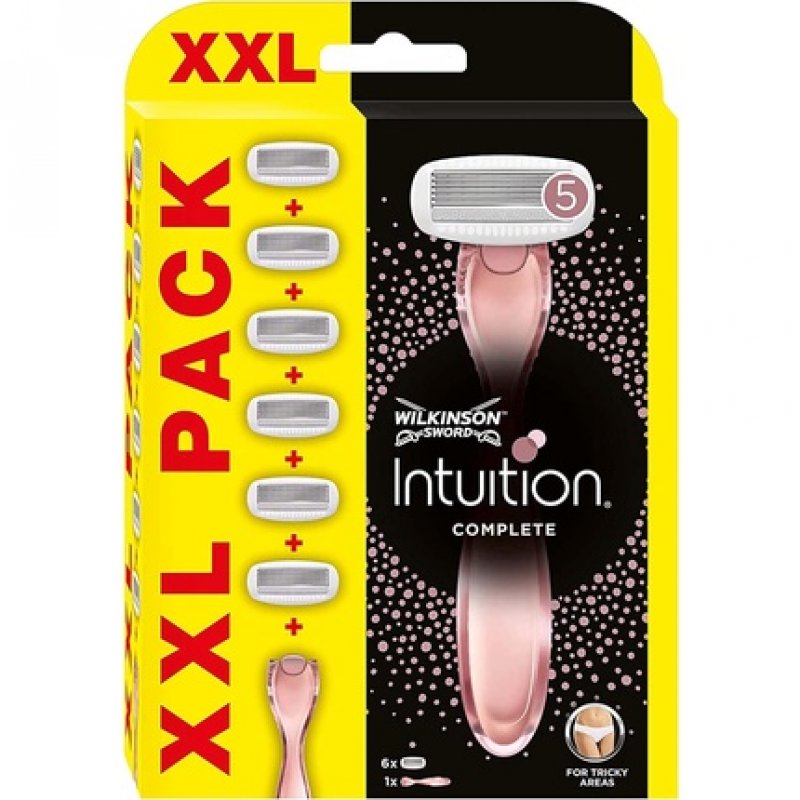 Wilkinson Sword Intuition Complete For Women Skin Protect Gel with Smooth Glide Razor Handle 6 Razor Blades Refills 7