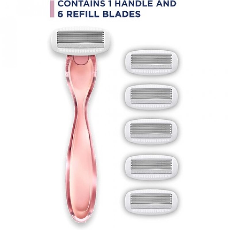 Wilkinson Sword Intuition Complete For Women Skin Protect Gel with Smooth Glide Razor Handle 6 Razor Blades Refills 7