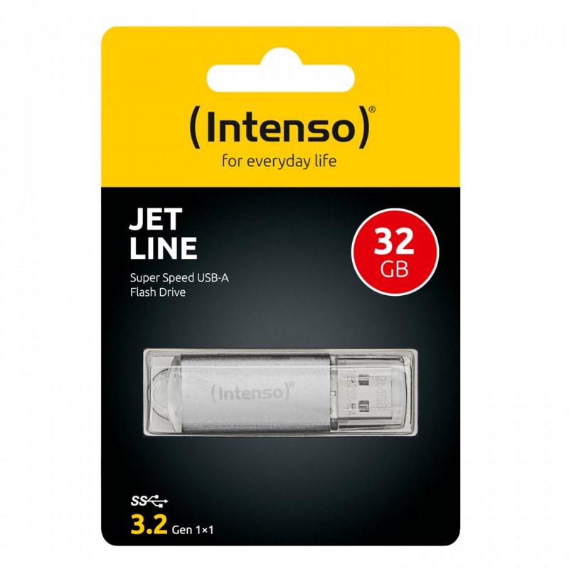Intenso MEMORY DRIVE FLASH USB3.2 64GB/3541490 USB flash drive USB Type-A 3.2 Gen 1 (3.1 Gen 1) Silver