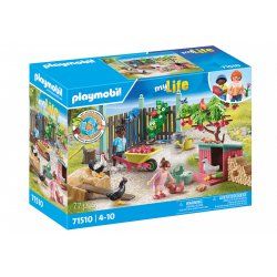71510 City Life Kleine Hühnerfarm im Tiny Haus Garten