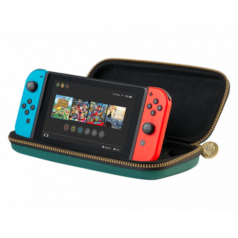 Nintendo Switch Game Traveler Deluxe Travel Case - Green Zelda Tears of the Kingdom
