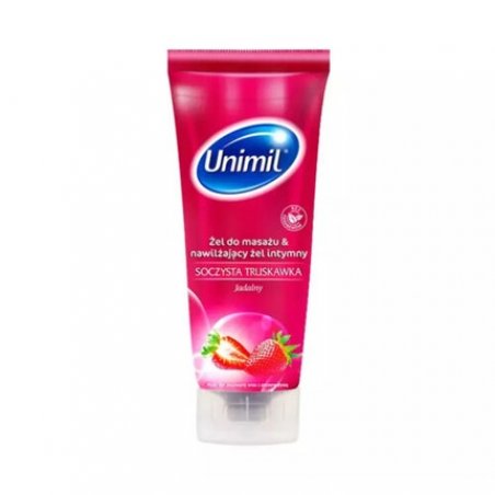 Unimil Gentle Strawberry Intimate Gel and Massage 2-in-1 200ml