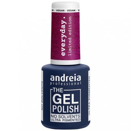 Andreia Professional The Gel Polish Limited Collection Color ED5 Metallic Cherry with a Pink Layer
