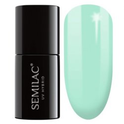 Semilac UV Nail Polish Green 022 Mint 7ml - Colorful and Long-Lasting Nail Polish for Intense Colorful Nails